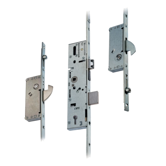 ERA 6735 / 9735 Lever Operated Latch & Dead - 2 Adjustable Hooks & Rollers (UPVC Door) - Vectis 5 Lever