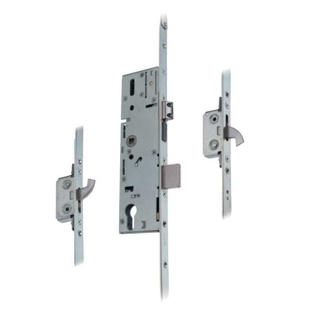 ERA 6345 / 9345 Lever Operated Latch & Dead - 2 Adjustable Hooks (Timber Door) - Takes Euro Cylinder