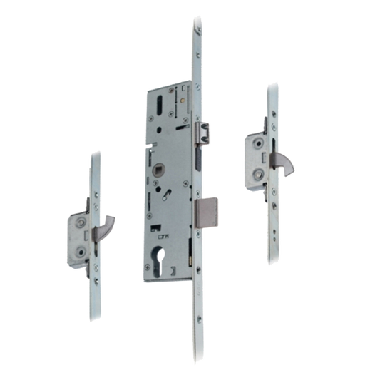 ERA 6345 / 9345 Lever Operated Latch & Dead - 2 Adjustable Hooks (Timber Door) - Takes Euro Cylinder