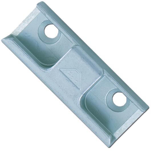 ROTO Timber Flat Casement Window Lock Strike  - Silver
