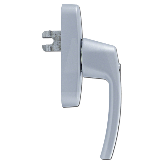 ROTO Tilt Before Turn Window Handle With Fork Spindle - Silver
