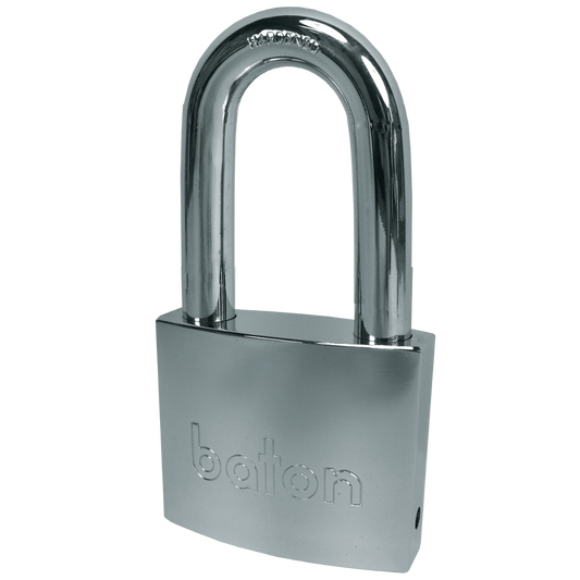 BATON LOCK 6020 Series Long Shackle Brass Padlock With Disc Mechanism - 55mm KD