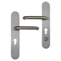 HOOPLY 918901 Stainless Steel Container Door Handle With Return To Door Lever - Silver - Right Hand