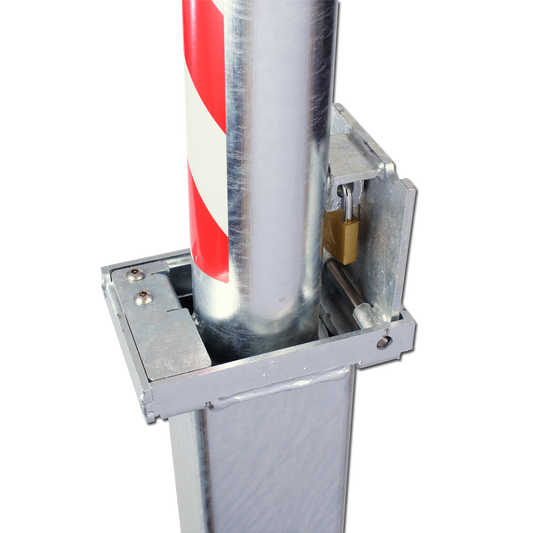 AUTOPA Retractapost Padlocked Retractable Parking Post - 500mm x 76mm
