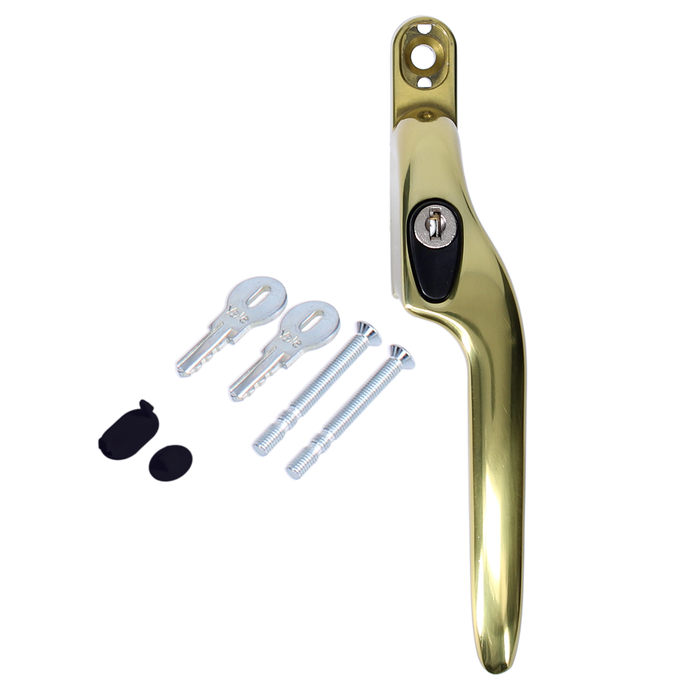 YALE YWHLCK40 Espag Offset Window Handle - RH - Gold