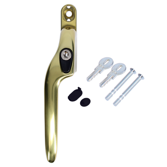 YALE YWHLCK40 Espag Offset Window Handle - LH - Gold