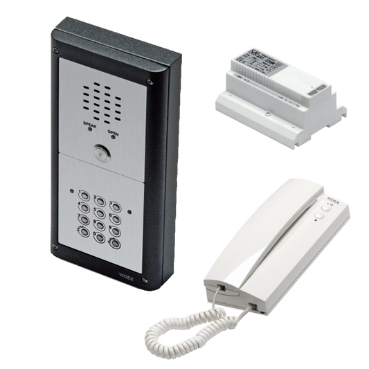 VIDEX VR4K1S/CL Vandal Resistant 1 Way Surface Mounted Audio Kit with Keypad - VR4K1S/CL