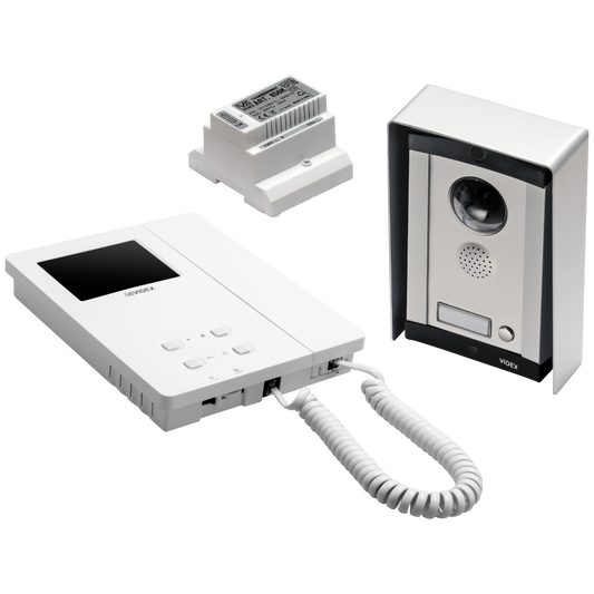 VIDEX CVK8KS 1 Way Surface Mounted Colour Video Kit - CVKC8KS