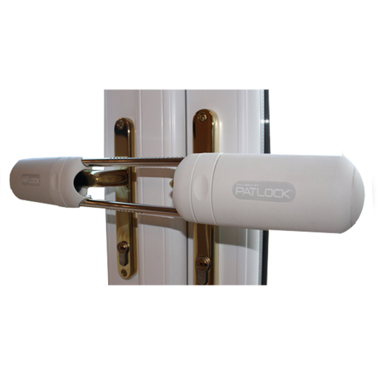 PATLOCK Security Lock for French Doors & Conservatories - White