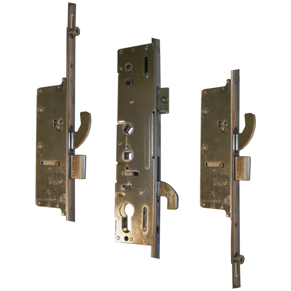 MILLENCO Mantis 3 Lever Operated Latch & Hookbolt 92/62 Twin Spindle - 2 Hook, 2 Bolt & 2 Roller - 35/92-62