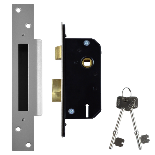WILLENHALL LOCKS M3 5 Lever Sashlock - 50mm SC KD Boxed