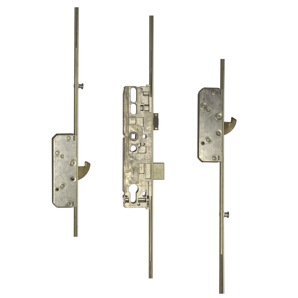 ROTO H600 3RDL2201 Latch & Deadbolt Single Spindle - 2 Hook 2 (V Cam) Mushrooms - 35/92 - 2 Hooks 2 (V Cams) Mushrooms