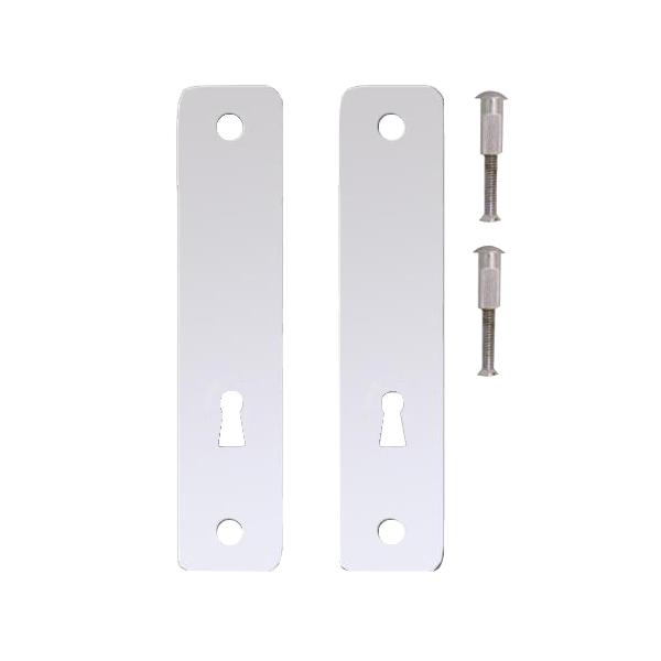 KICKSTOP 2300 230mm Lock Guard (50mm Wide) - UK - Chrome Plated