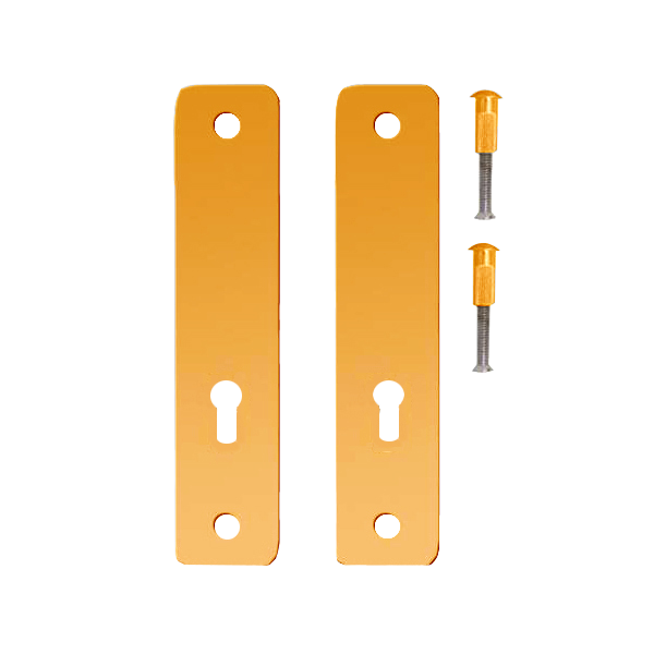 KICKSTOP 2300 230mm Lock Guard (50mm Wide) - Euro - Brasslux