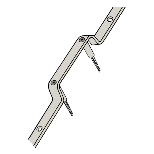 KICKSTOP 2009 & 2010 Universal London Door Bar - 2010 White 20mm