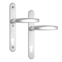 HOPPE Atlanta 92PZ 3 Hole Fix 1530/3346 UPVC Furniture - Silver - 2353299