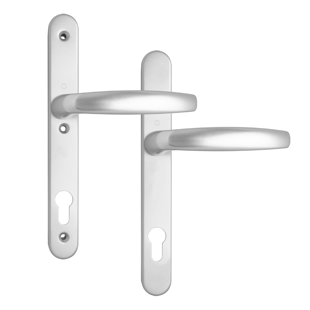 HOPPE Atlanta 92PZ 3 Hole Fix 1530/3346 UPVC Furniture - Silver - 2353299
