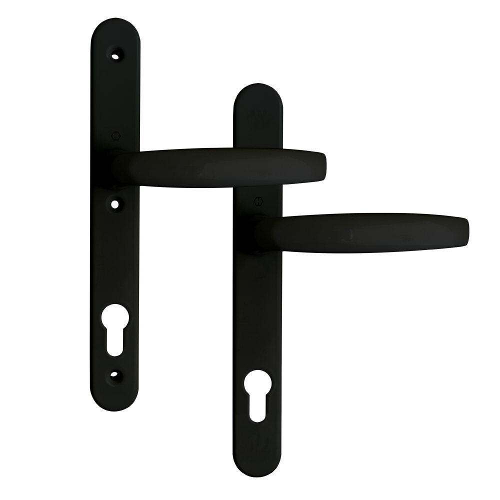HOPPE Atlanta 92PZ 3 Hole Fix 1530/3346 UPVC Furniture - Black - 2353336