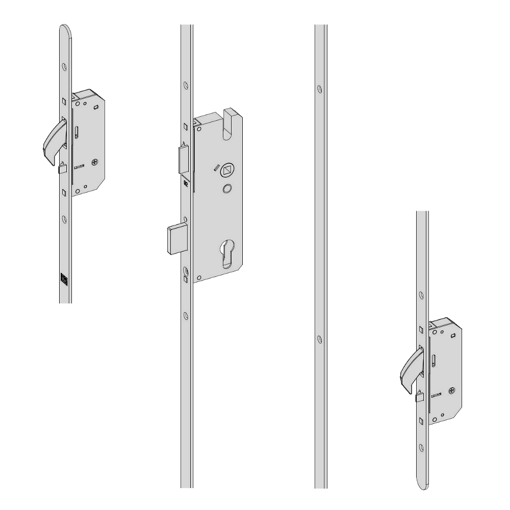 WINKHAUS AV2 Heritage Auto Locking Lever Operated Latch & Deadbolt 16mm Flat - 2 Hook - 35/92 - LH