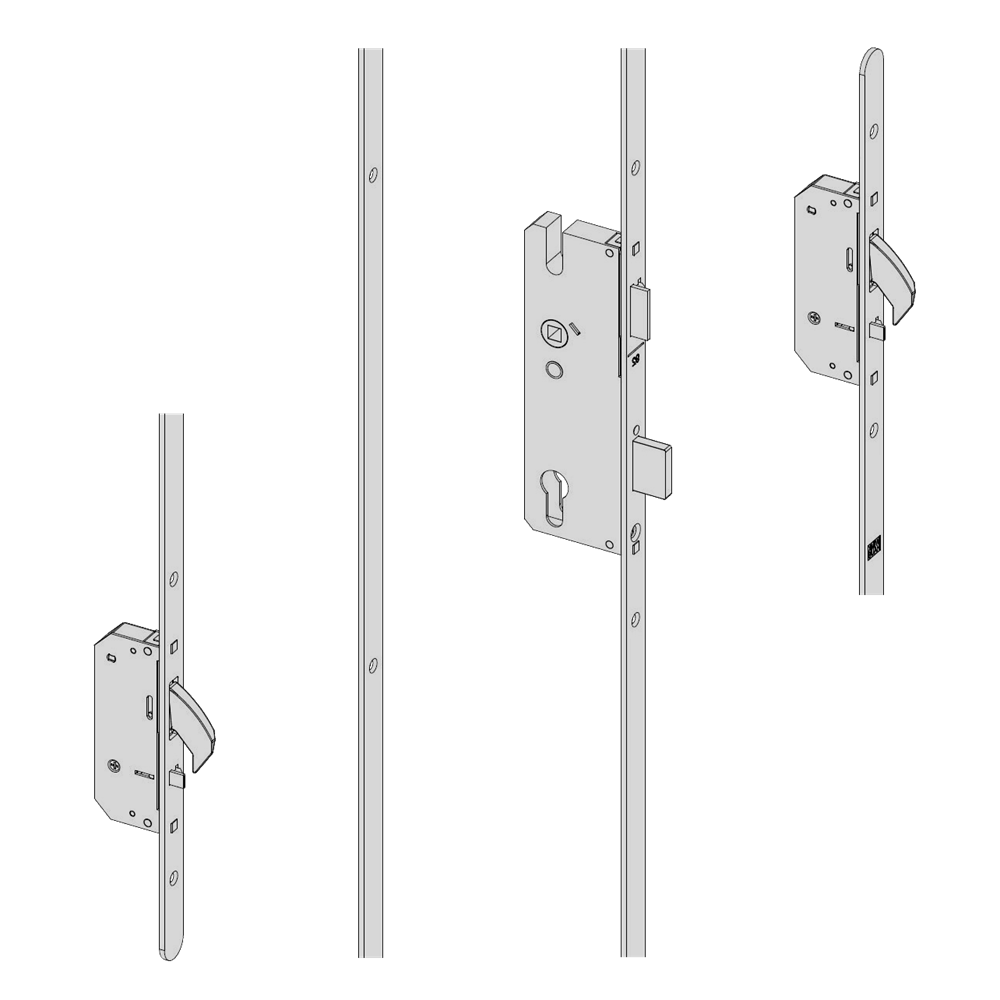 WINKHAUS AV2 Heritage Auto Locking Lever Operated Latch & Deadbolt 16mm Flat - 2 Hook - 35/92 - RH