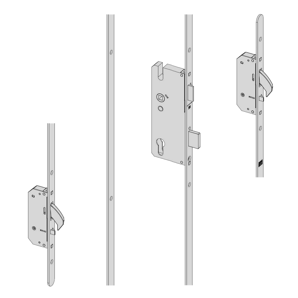 WINKHAUS AV2 Heritage Auto Locking Lever Operated Latch & Deadbolt 16mm Flat - 2 Hook - 45/92 - RH