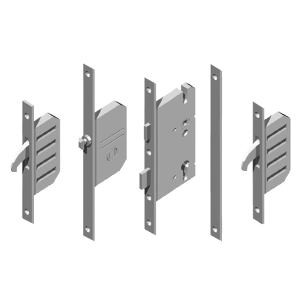 WINKHAUS AV2 EntryGuard Lever Operated Latch & Deadbolt 20mm Radius - 2 Hook - 55/92
