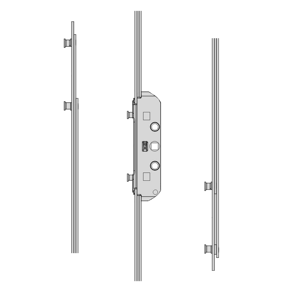 MACO GR RAIL Twin Espag Rod 20mm - 800mm - GR4 - 202696