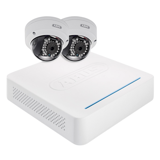 ABUS TVVR36200 LAN CCTV Kit 1TB, App & 2 Dome Cameras - TVVR36200 Dome x2