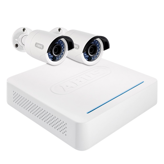 ABUS TVVR36210 LAN CCTV Kit 1TB, App & 2 Bullet Cameras - TVVR36210 Bullet x2