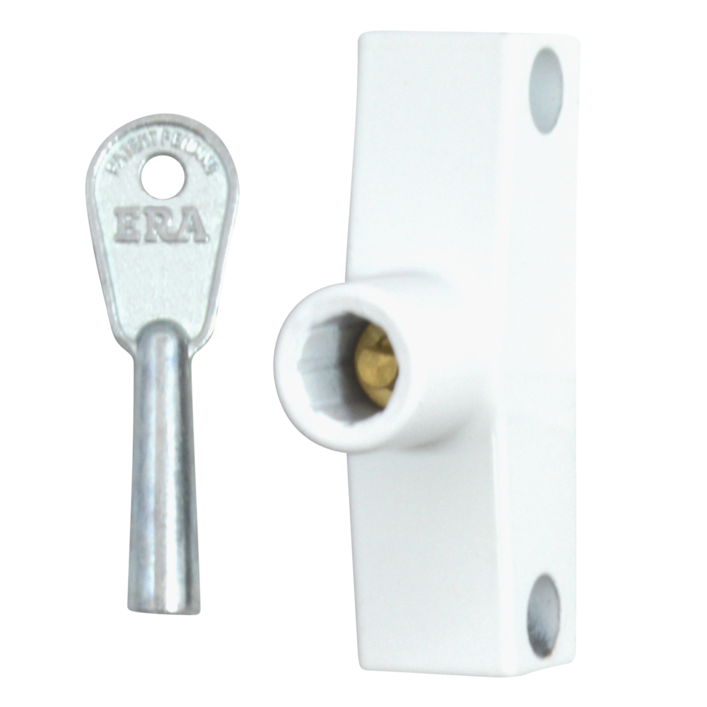 ERA 801 & 802 Automatic Window Snap Lock - WH Std Key 1 Lock + 1 Key Bagged