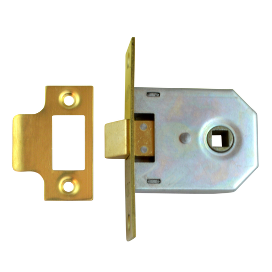 UNION 2642 Mortice Latch - 64mm PB Bagged