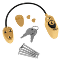 ERA Safety Locking Restrictor - Polished Gold