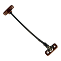 JACKLOC Perma Permanent Swivel/Stud Window Restrictor - Brown