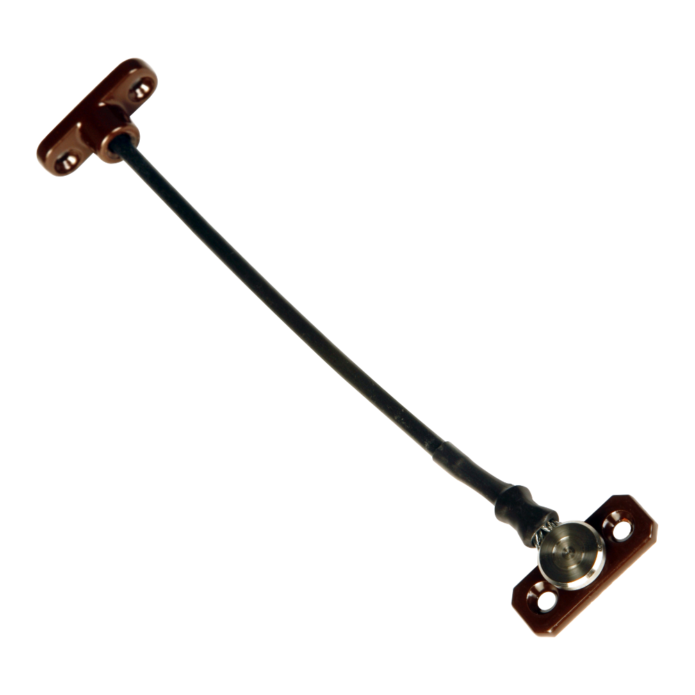 JACKLOC Perma Permanent Swivel/Stud Window Restrictor - Brown