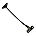 JACKLOC Perma Permanent Swivel/Stud Window Restrictor - Black