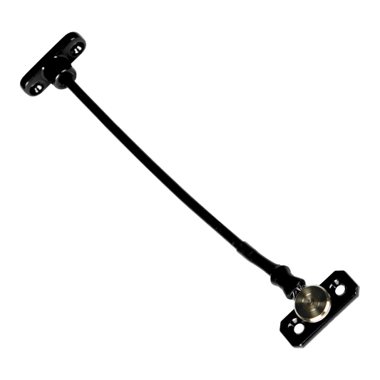 JACKLOC Perma Permanent Swivel/Stud Window Restrictor - Black