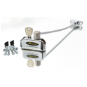 JACKLOC Pro-5 Lockable Cable Window Lock - Chrome (clear sleeve)