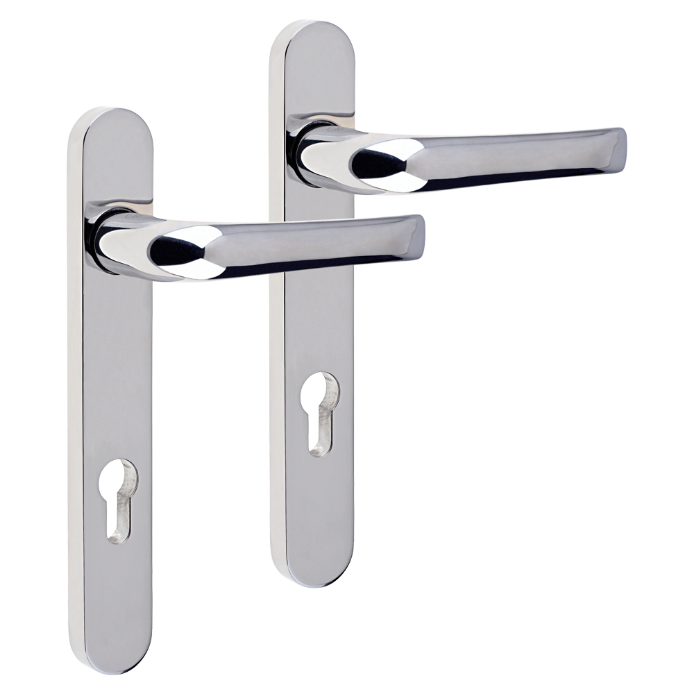 MILA Supa 92 Lever/Lever - 240mm Backplate - Polished Stainless Steel