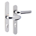 MILA Supa 92 Lever/Pad - 240mm Backplate - Polished Stainless Steel