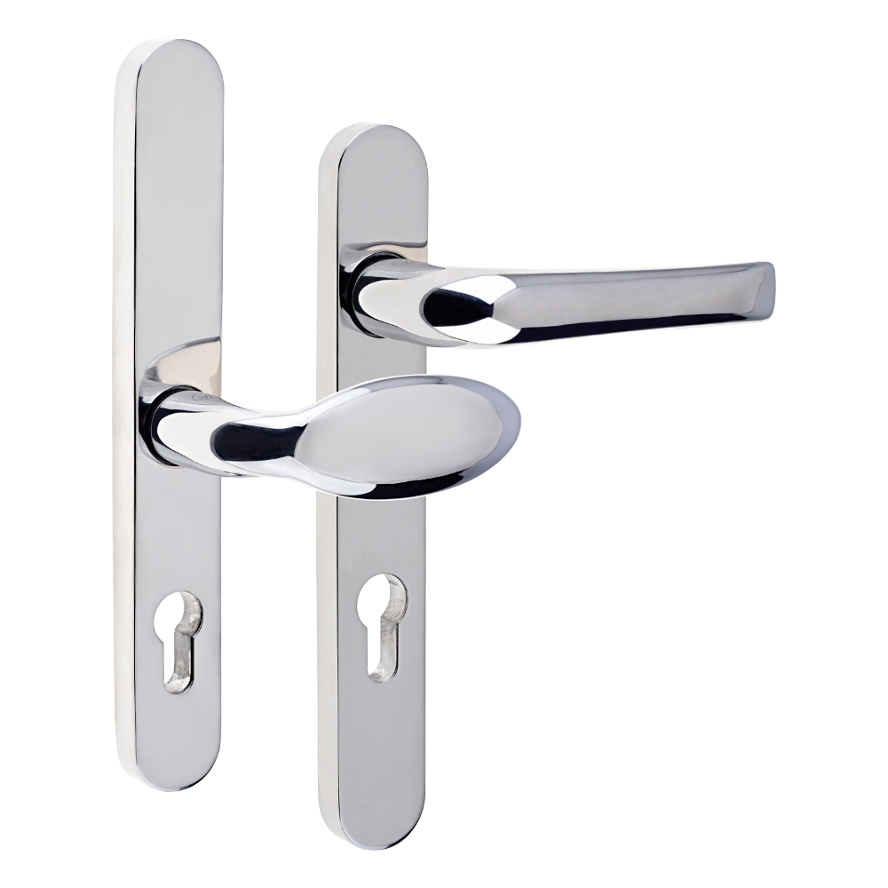 MILA Supa 92 Lever/Pad - 240mm Backplate - Polished Stainless Steel