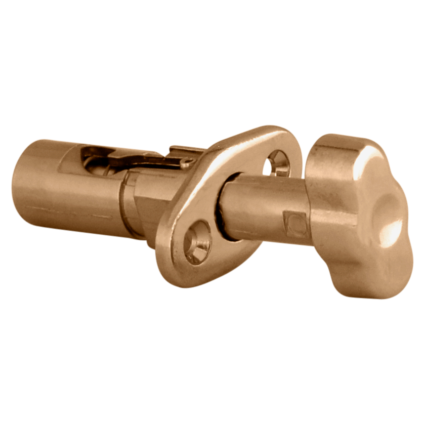 WINLOCK Patio Spring Bolt - 24mm Throw - Polished Brass