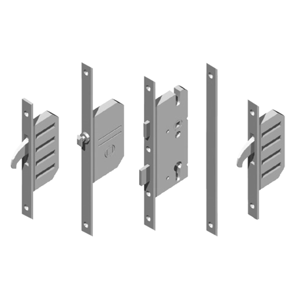 WINKHAUS Cobra EFGA Latch, Deadbolt & 2 Hooks With Entryguard & Lockout Facility - 16mm - 55/92 - 16mm Faceplate