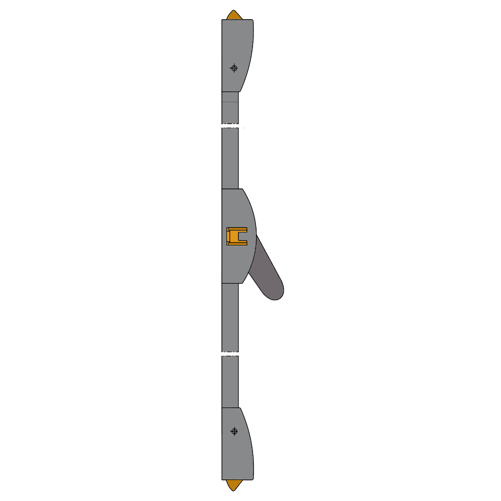 DORMAKABA PHA 3 Point Antithrust Panic Latch - Silver