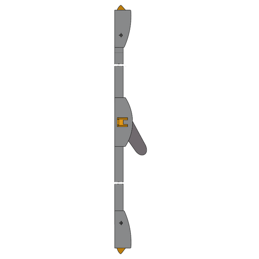 DORMAKABA PHA 3 Point Antithrust Panic Latch - Silver