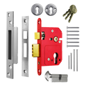 ERA 234 Fortress BS Euro Keyless Egress Key & Turn Sashlock With Cylinder - 64mm PC KD Boxed