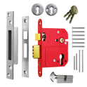 ERA 334 Fortress BS Euro Keyless Egress Key & Turn Sashlock With Cylinder - 76mm PC KD Boxed