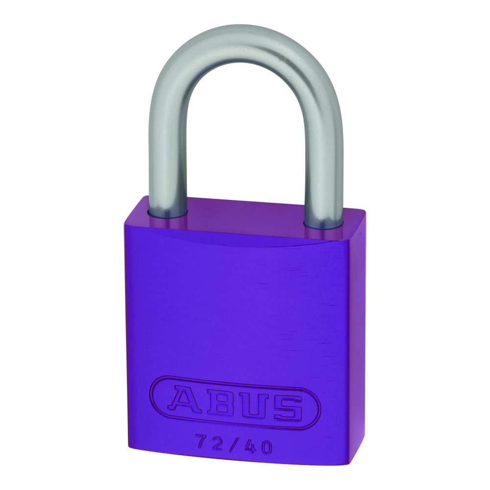 ABUS 72LL/40 Anti-Rust Love Lock Padlock - Lilac