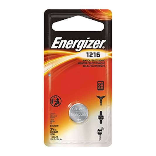 ENERGIZER CR1216 3V Lithium Coin Cell Battery - CR1216