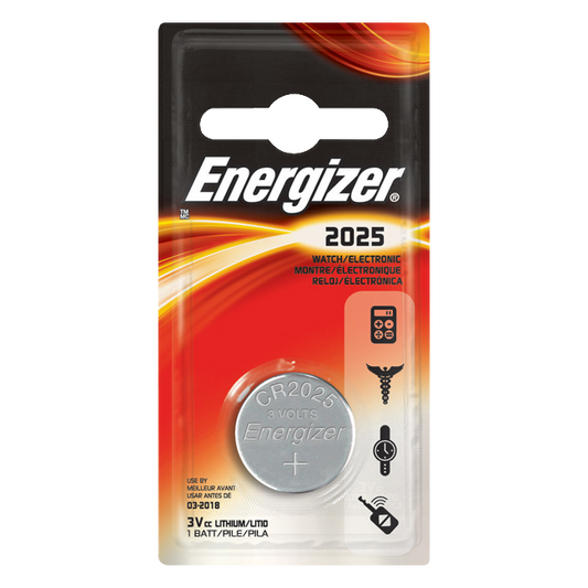 ENERGIZER CR2025 3V Lithium Coin Cell Battery - CR2025
