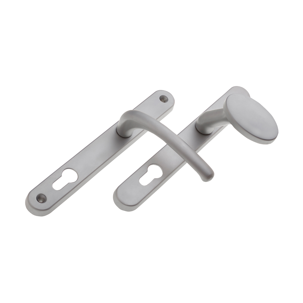 FAB & FIX Balmoral 92PZ Lever/Pad UPVC Furniture - Satin Silver